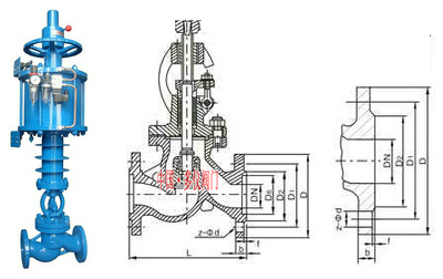 氣動(dòng)高溫截止閥結(jié)構(gòu)圖