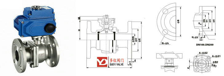 電動高平臺球閥結(jié)構(gòu)圖